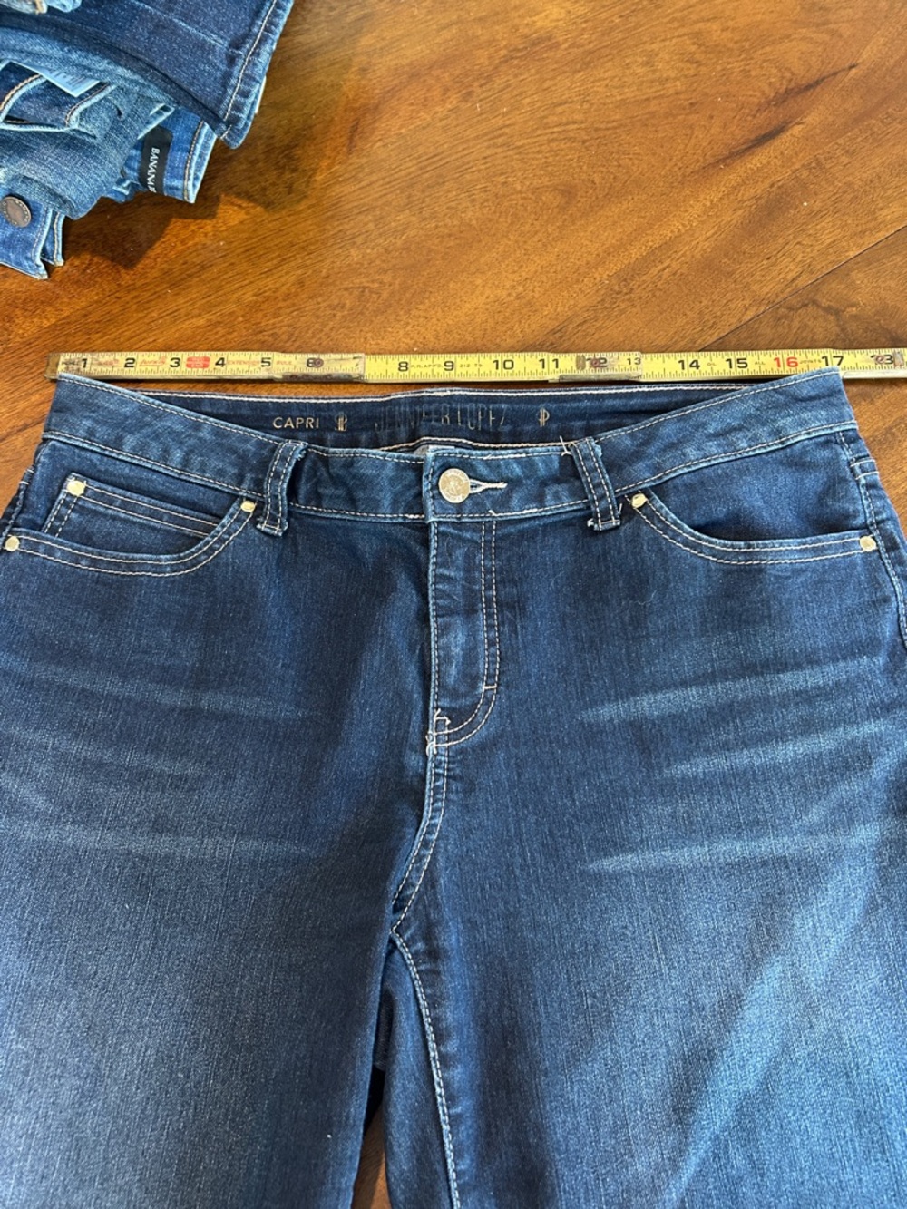 Jennifer Lopez Dark Blue Stretch Ankle Jeans
